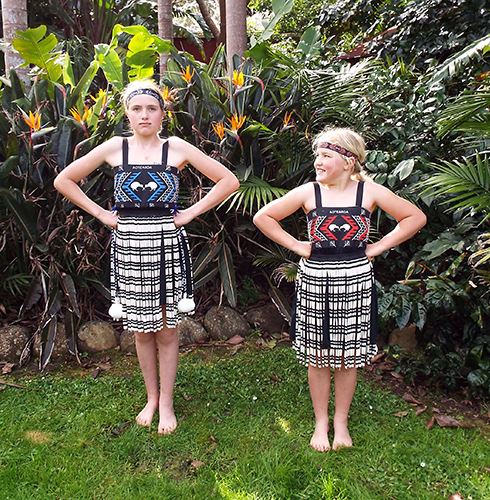 Blue and Red Girls Kapa Haka Costume.jpg