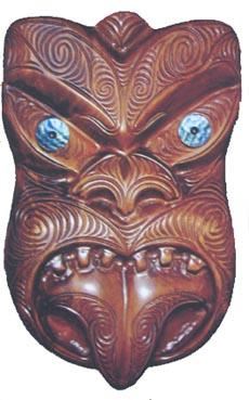 carved wooden maori tiki