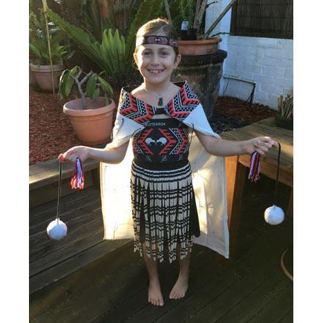 KH002 Maori Cloak for kids cust photo