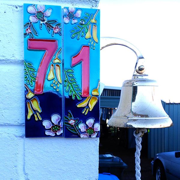 PAR159 ceramic NZ house numbers cust photo